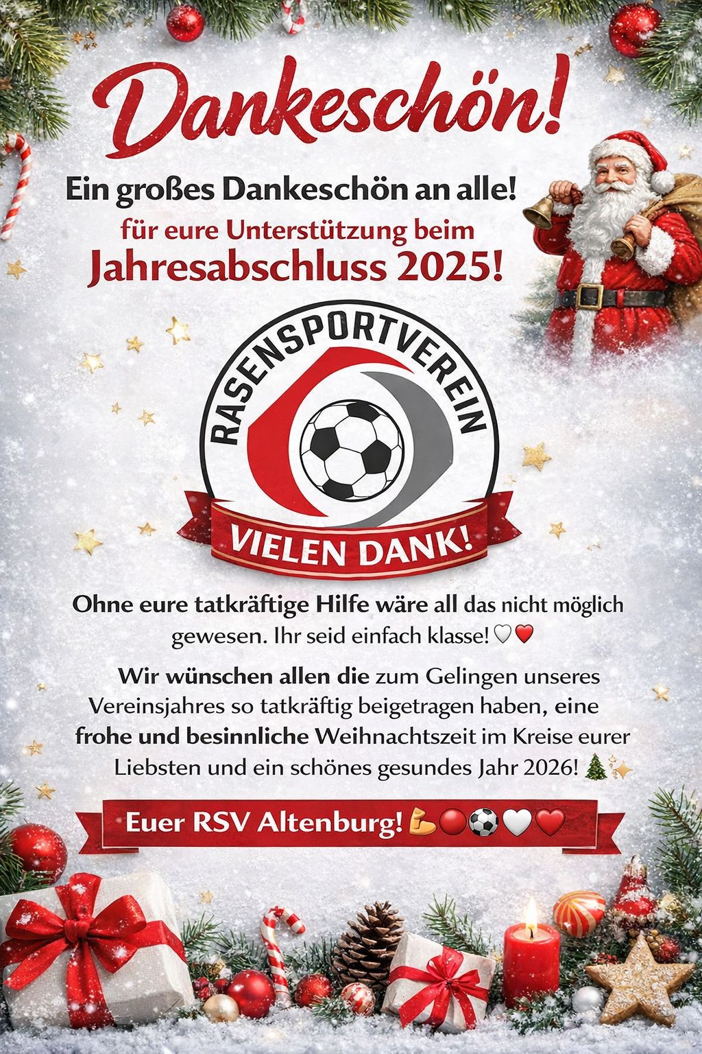 Grandioser Jahresabschluss 2025 🎅
